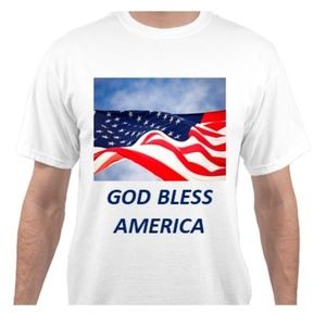 GOD BLESS AMERICA WHITE